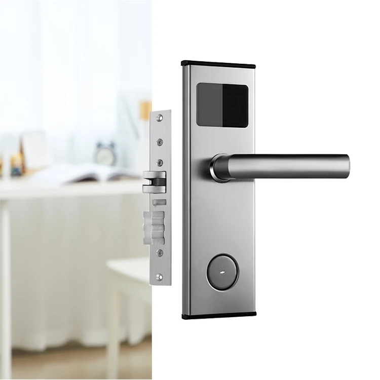 

Easloc Manufacturer Black Color RFID Card Smart Hotel Locks with Management System