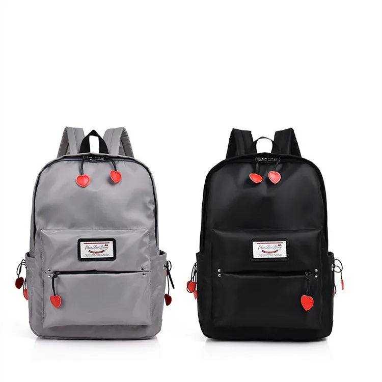 

New fashion nylon laptop bagpack waterproof school backpack, Pink , black ,yellow , grey or customized color