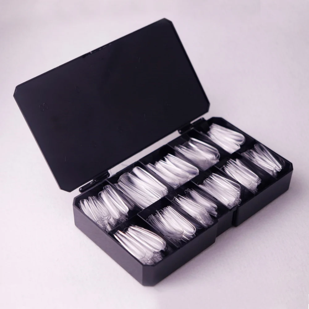 

Private label nail tip 500 pcs full over soft gel nail tips fakenails plastic nail tips