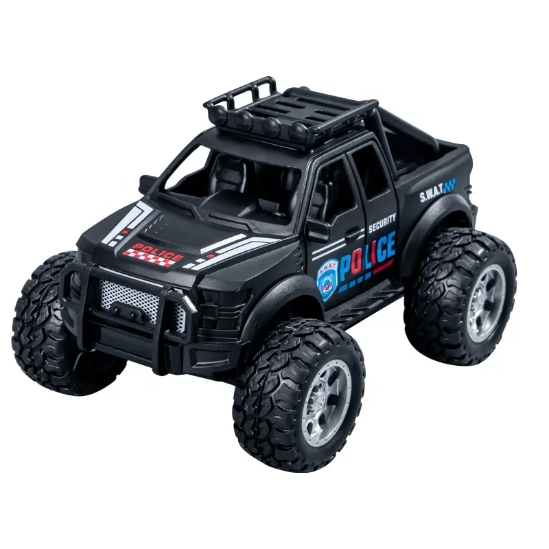 

New design model friction diecast toy vehicle police plastic car toys for kids