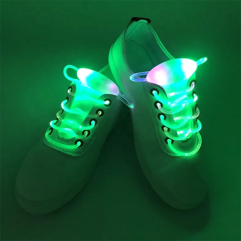 

2020 fashion Glow The Dark Platube Light Up Laces Shoes Craft Skate Neon Lighted Led Shoelaces, Red yellow blue green orange