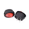 High quality 6A oval switch Electric kettle boat power switch Rocker switch red no light 2PIN