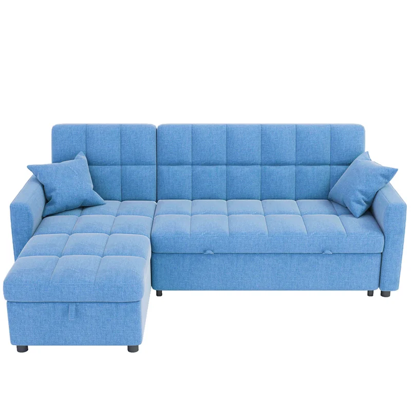 

L Sofa For Living Room Sleeper Sofa Queen Size Bed Pull Out Couch, Optional