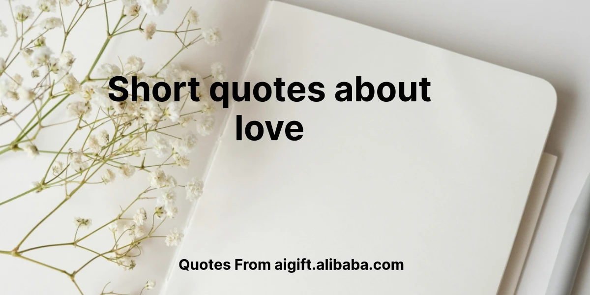 short quotes about love