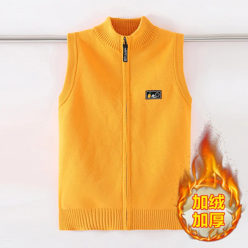 
Wholesale New Design Pure Organic Cotton Knitting Boy Kids Vest Cardigan Fuzzy Sweater Computer knitted 