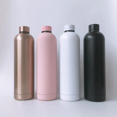 

Mikenda 750ml Double wall stainless steel 304 creative gift cup vacuum thermos cup 500ml metal bottle, Mix