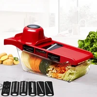 

Amazon top seller kitchen gadgets stainless steel multi-function manual fruit vegetable slicer/cutter vegetable chopper