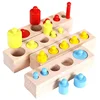 Colorful Socket Blocks Wood Montessori Toys For Children Development Wooden blocks toy