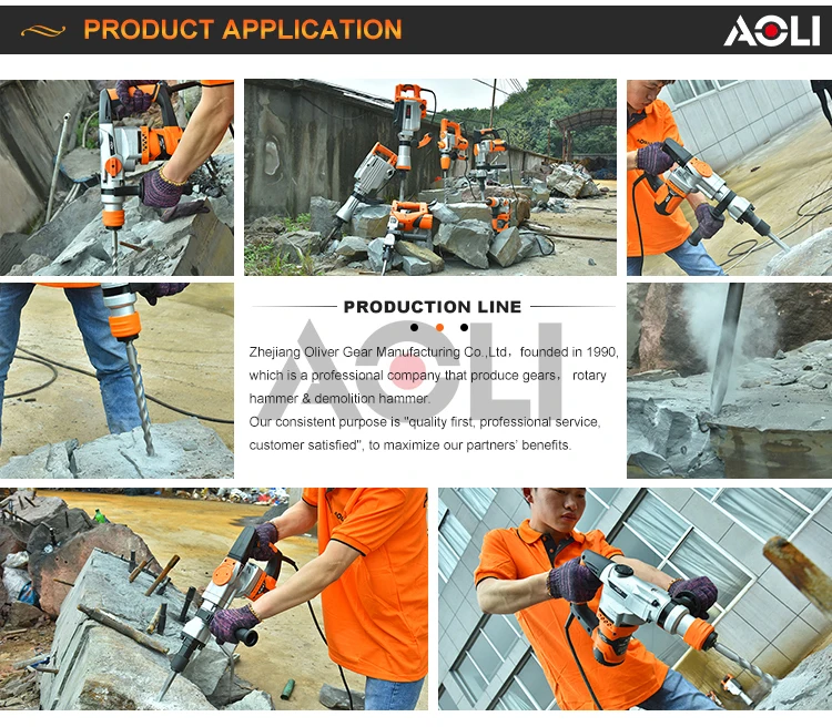 sds 30mm 38mm rotary electric rock drill with hammer