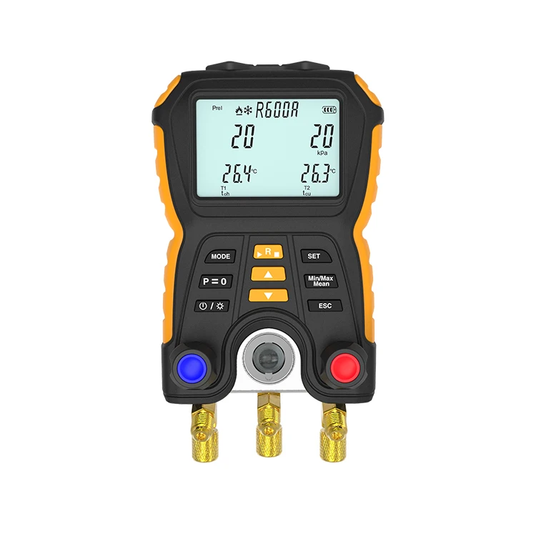 

Hti New Ht-750 Digital Pressure Gauge Refrigeration Vacuum Pressure Manifold Tester Refrigerant Meter R134a Refrigerant Pres