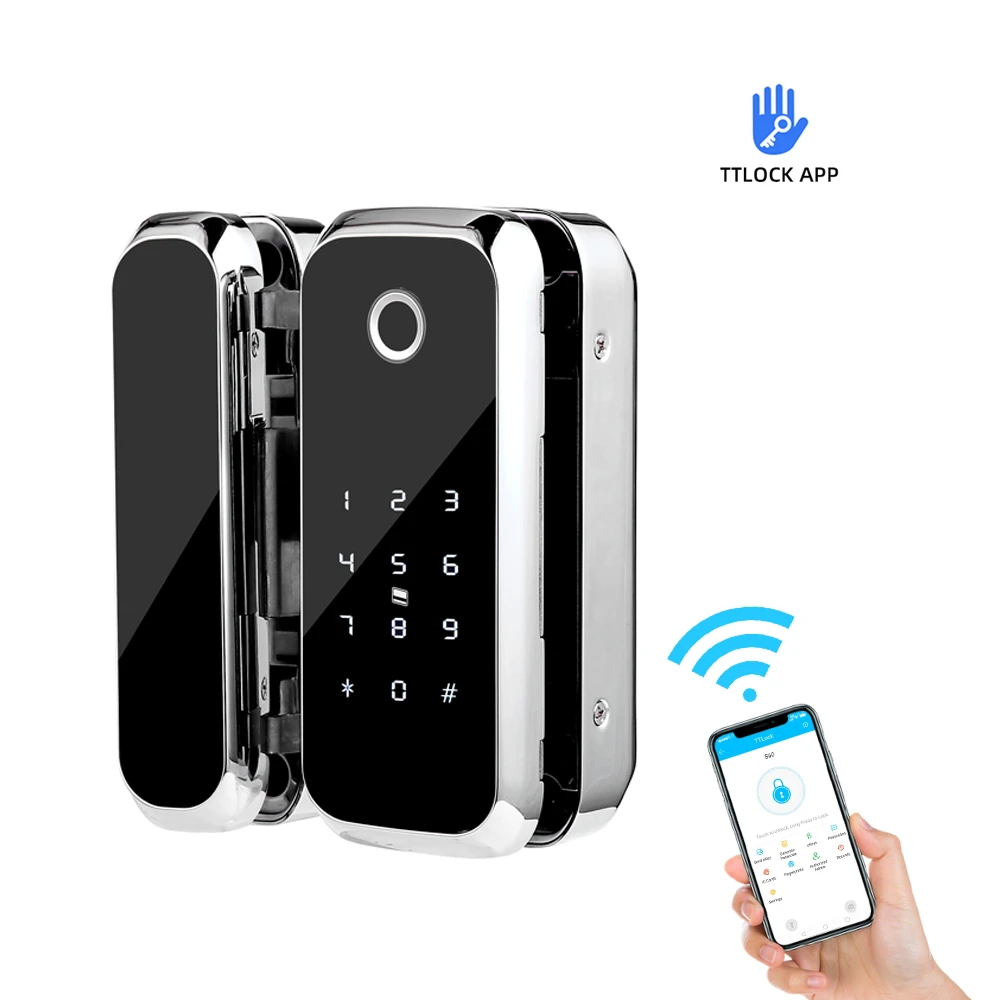 
Glass Keyless Door Lock with Keypad Digital Deadbolt Smart Lock Commercial-Grade Zinc Alloy & Easy Installation USB Port IP55 