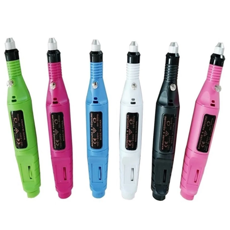 

Wholesale 6 Colors Mini Portable Electric Nail Drill Pen Electric Manicure Machine