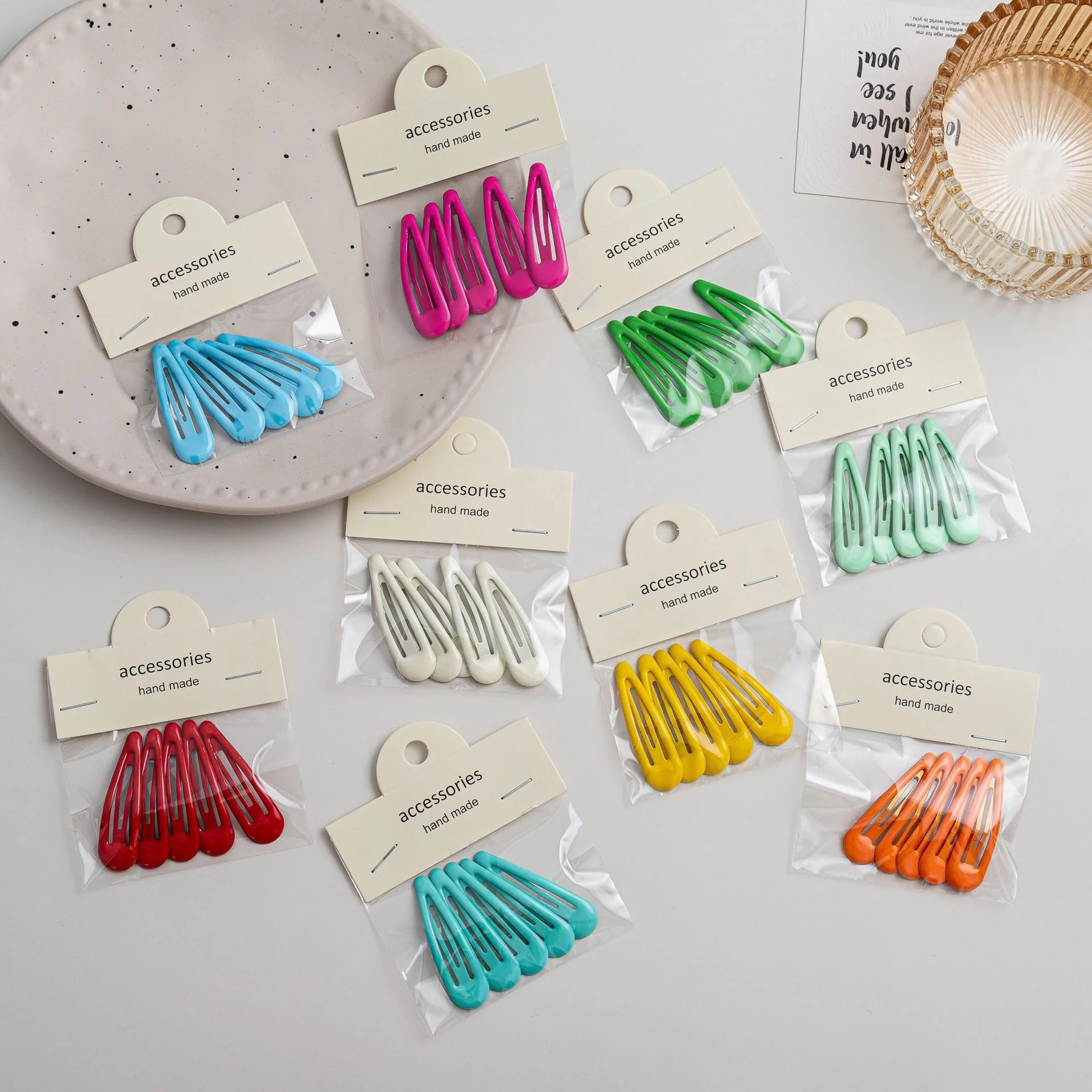 

5pcs BB clips 5CM candy colored hair clips Sweet Cute Hair Accessories