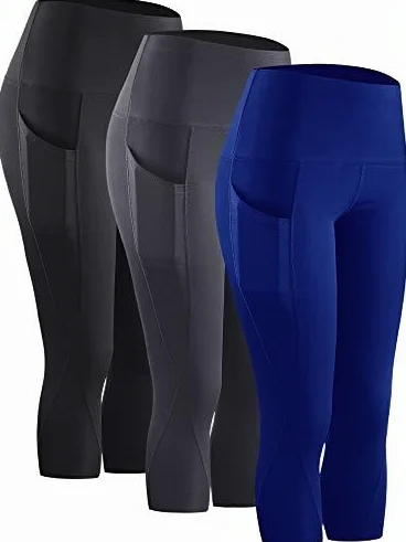 High-Waisted无缝脚踝长度Yoga Pants