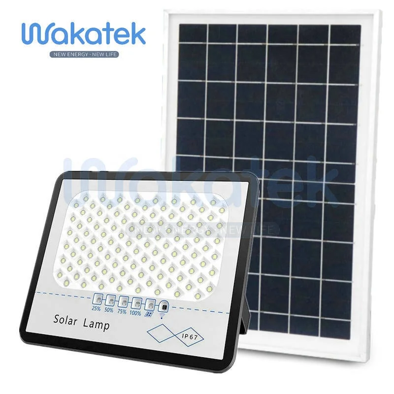 Wakatek manufacturer countryside garden solar led 300W solar flood light luminaries