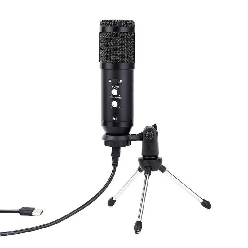 

Factory Oem Usb Cardioid Studio Recording Singing Computer Gaming Microphone Real time Monitor Headphones For Laptop