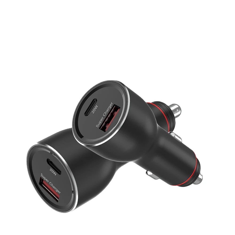 

45w Car Charging Accessories Dual Usb Car Charger Adapter 2 Usb Port Led Display 3.a Fast Car Charger For Iphone Mobile Phone