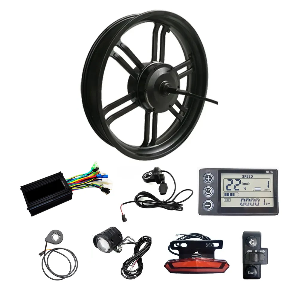 48V 52V 750W 1000W 20x4.0 Inch 20 Fat Tire Rear Hub Geared Motor Ebike Electric Bicycle Snowbike Conversion Kit