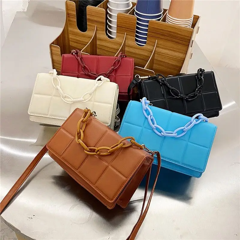 

New coming PU hand bag Leather Bags Women small fashion Handbags Square Shoulder Bags D11443, White,red,blue,black,brown