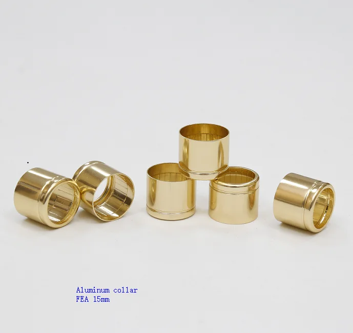 

Hot selling Colorful Aluminum Step Collar aluminum ring collar for perfume bottle