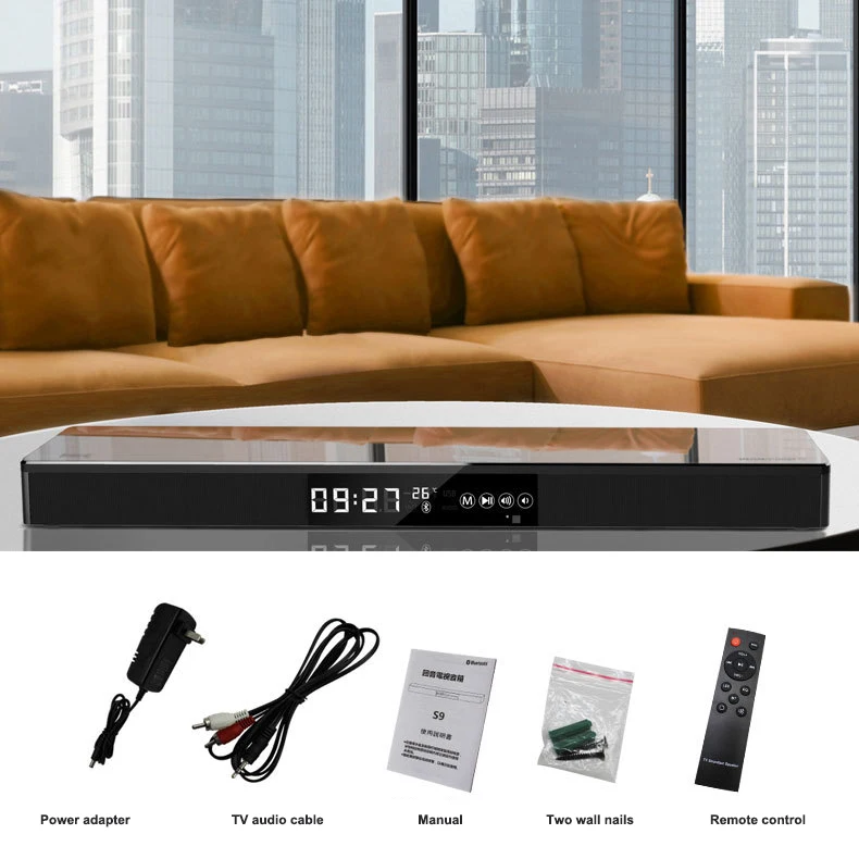 31inch 80w Tv Soundbar Echo Wall Speakers Support Nfc Wireless Remote