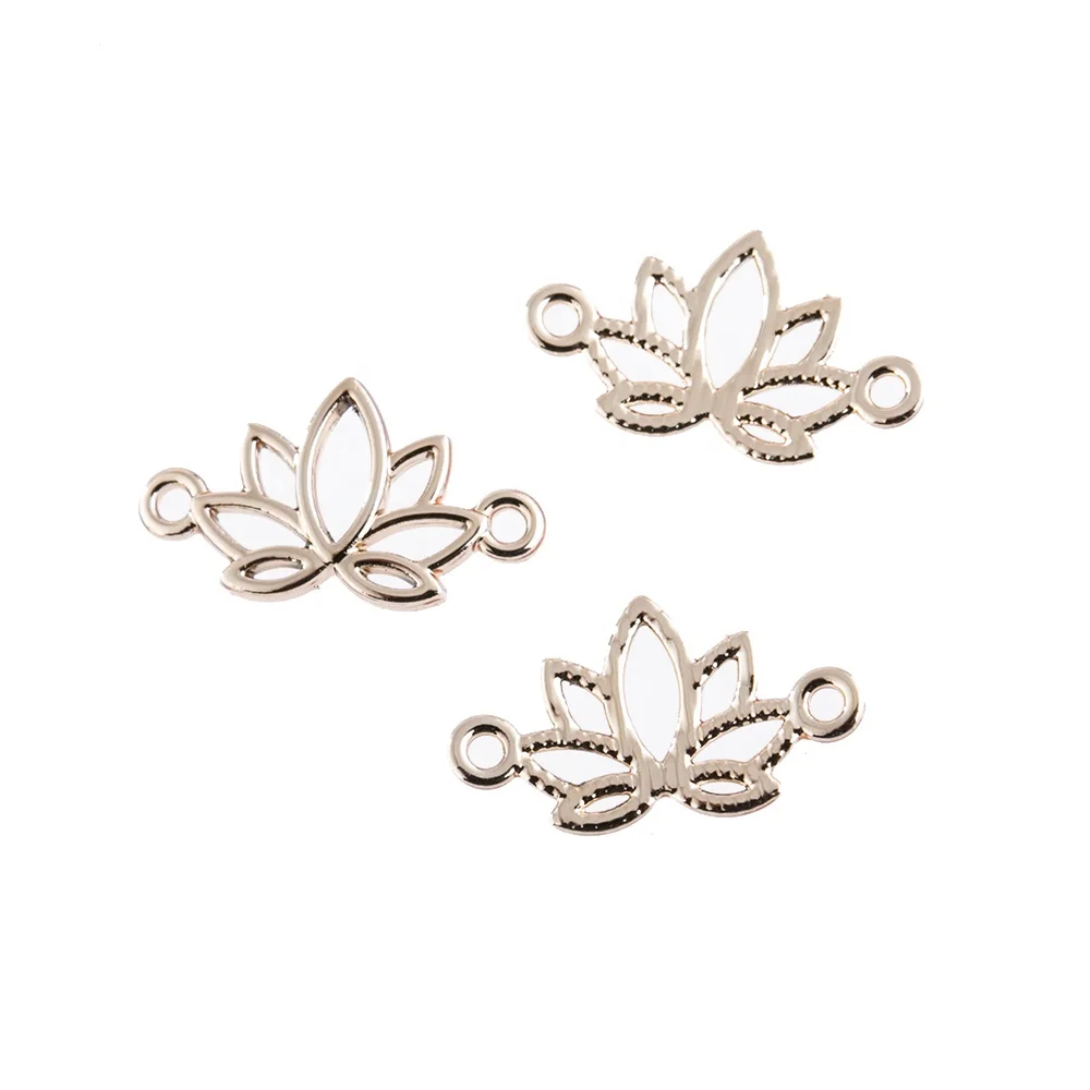

Fashion Lotus alloy connectors charms Pendant for Jewelry Making Findings Accessories DIY Necklaces&Bracelet