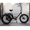Hot Selling Europe 24"x400 snow fat tire adult tricycle with rear 6 speed (FP-TRI19001)