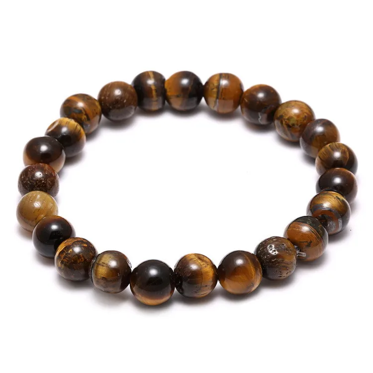 

Nature Tiger Eye Bracelet Men's Vintage Bracelet, Picture shows