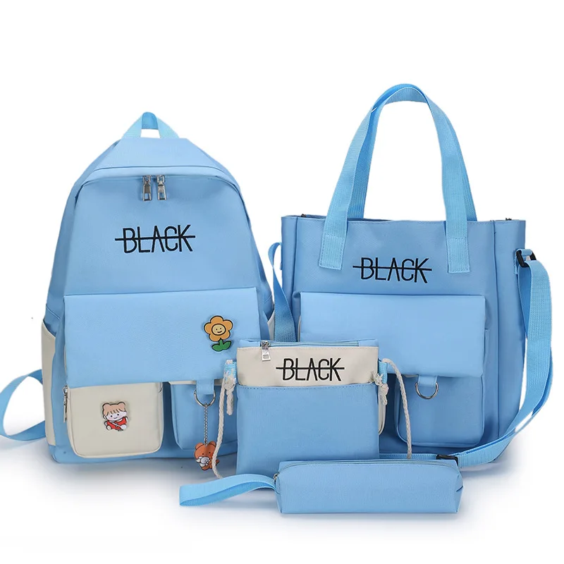 

Wholesale Waterproof School Backpack Set Tote Book Bags String Bookbag with Good Quality for Girls, Many colors