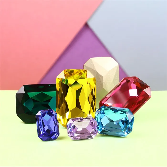 

Dongzhou Crystal wholesale Colorful Crystal Beads octagon Point Back Glass Crystal Stone For Jewelry Making Garment Decoration, More than 40 colors