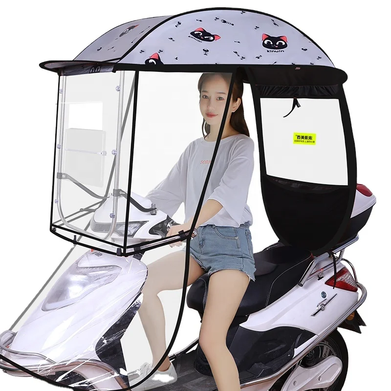 

Sliding window canopy Electric Car Canopy Motorcycle Windproof Hood