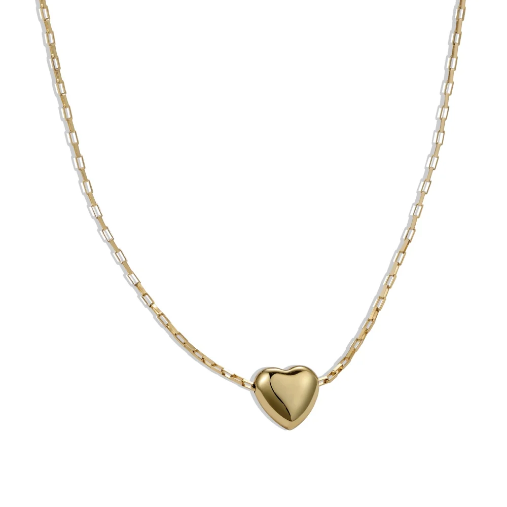 Dylam Luxury Design Exquisite Korean Heart Necklace 18K Gold Plated Jewelry S925 Sterling Silver Accessories Necklaces For Women