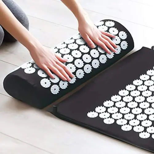 

Acupressure Mat Massage Yoga Mat Fitness Mat Relieve Stress Pain Spike Back Body Massage for Home Pad Acupuncture Set, Black,green,blue,purple,gray