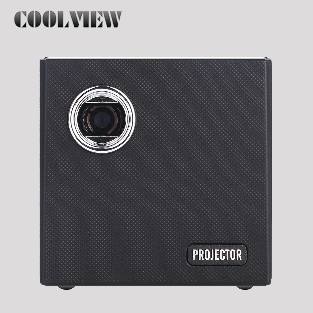 

factory oem mini cubic android smart touch DLP WIFI speaker built-in li- battery brightness mini projector