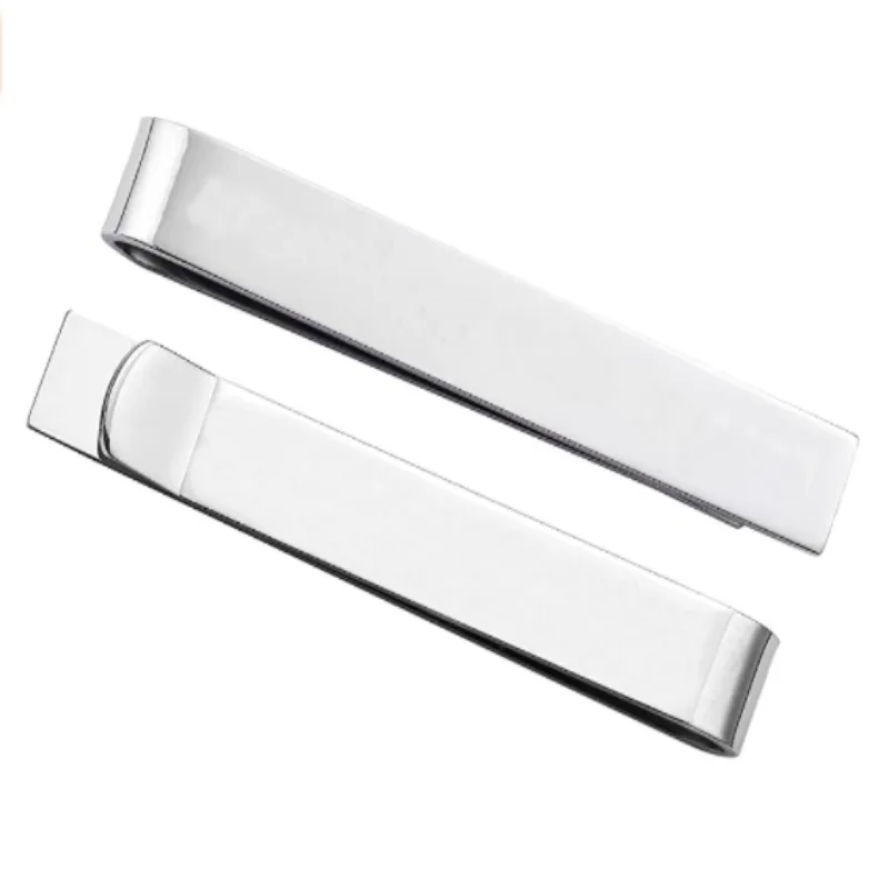 

KDZ8C Personality Customized Logo Accept Man Tie Clips Stainless Steel Custom Letter Blank Tie Clips, Custom color