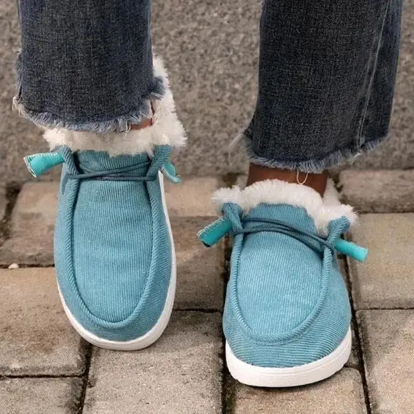 

F21536A 2020 ready to ship New design flat warm cotton shoes cross border ladies flat shoes, Black, blue, beige, gray, brown