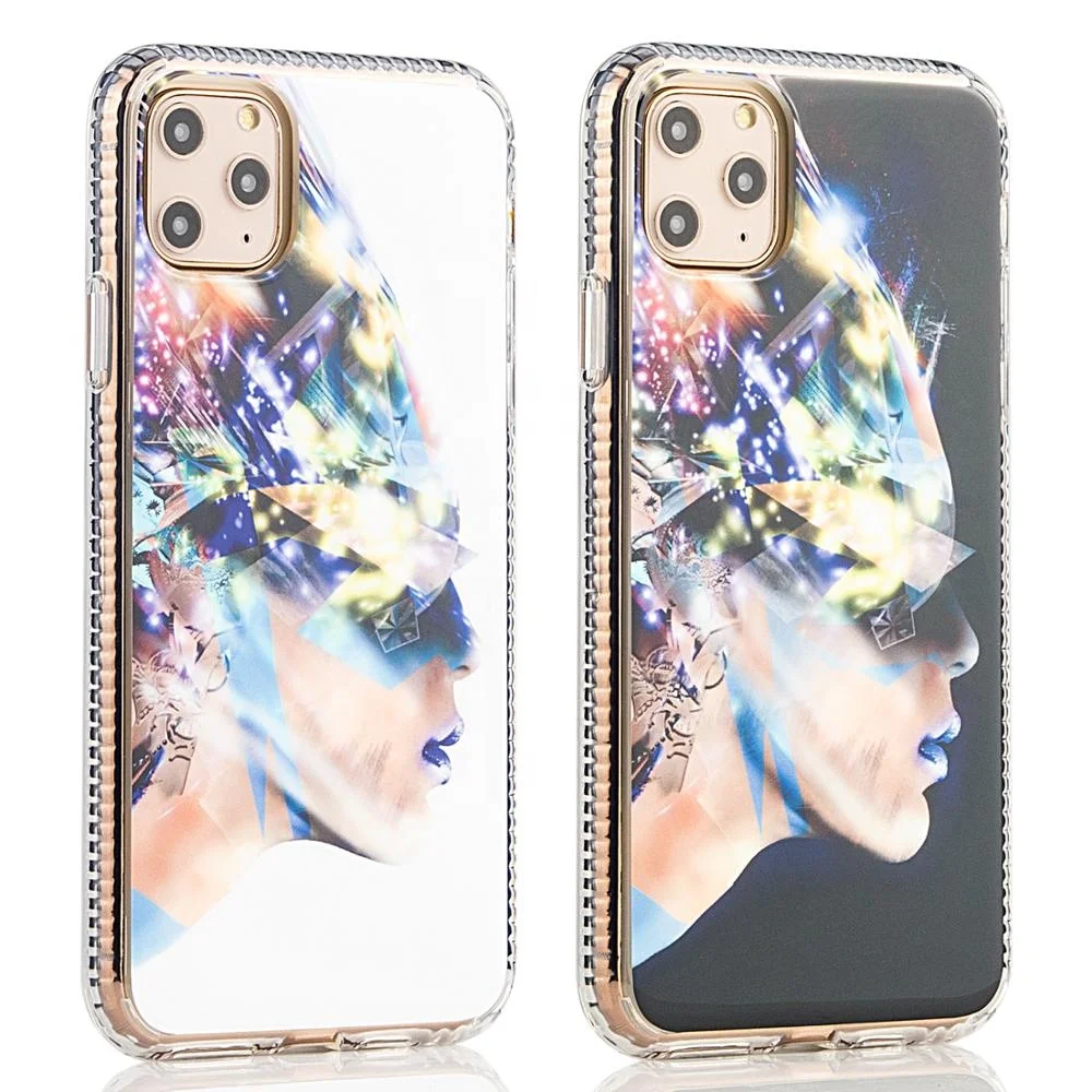 

Custom Design Shockproof Marble Pattern TPU Phone Case for iPhone 11 IMD Craft Full Color Printing Cover for iphone 11 Pro, Transparent