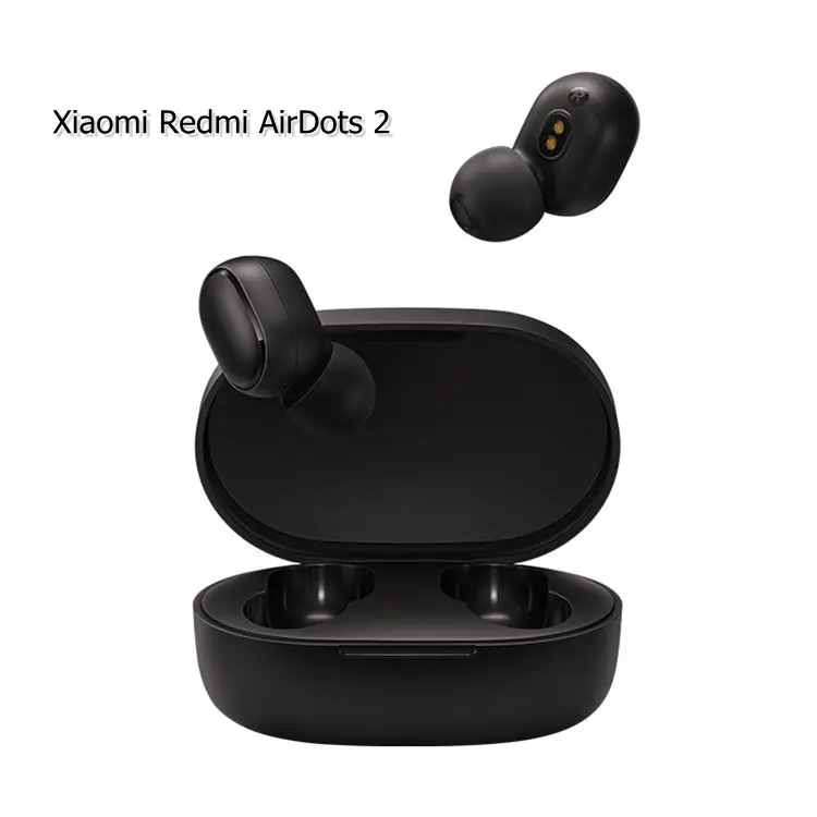 

Original Xiaomi Redmi AirDots 2 TWS BT 5.0 True Wireless Earphones with Charging Box Call Voice Assistant earphone Earbuds, Black