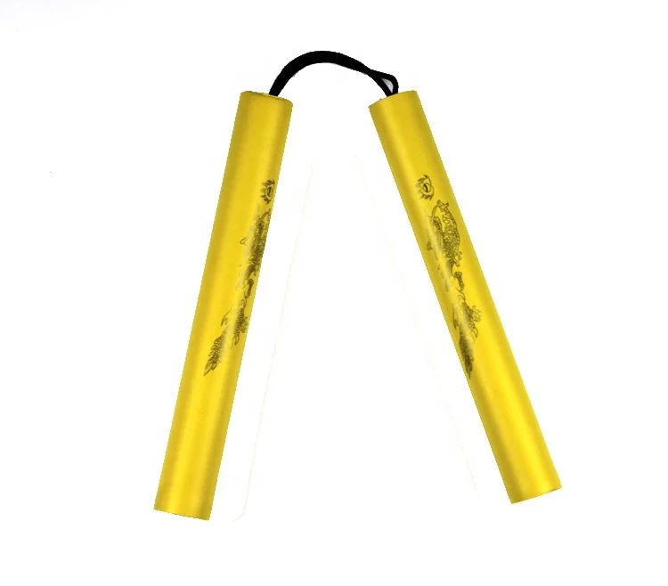 

Amazon most popular Different colour foam nunchakus with ropes for kids playing, Black, yellow, red, blue and so on