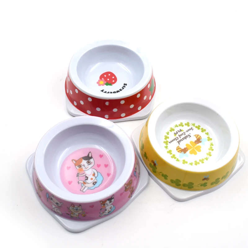 

New Design Biodegradable Plastic Colorful Cute Pet Feeding Bowl For Cats And Dogs, Picture