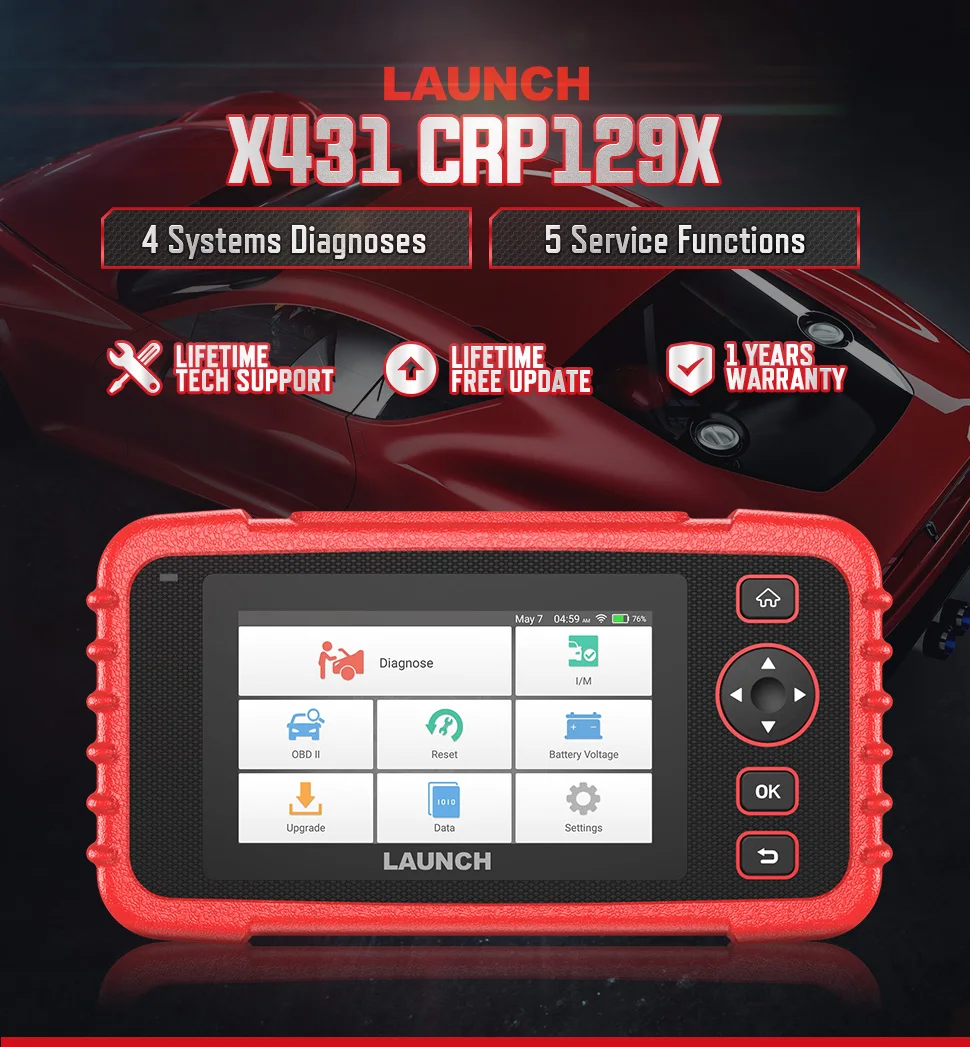 

New Product Automotive Code Reader LAUNCH CRP129X launch 129e obd2 Scanner crp129e Diagnostic Tools pk 129 professional tool