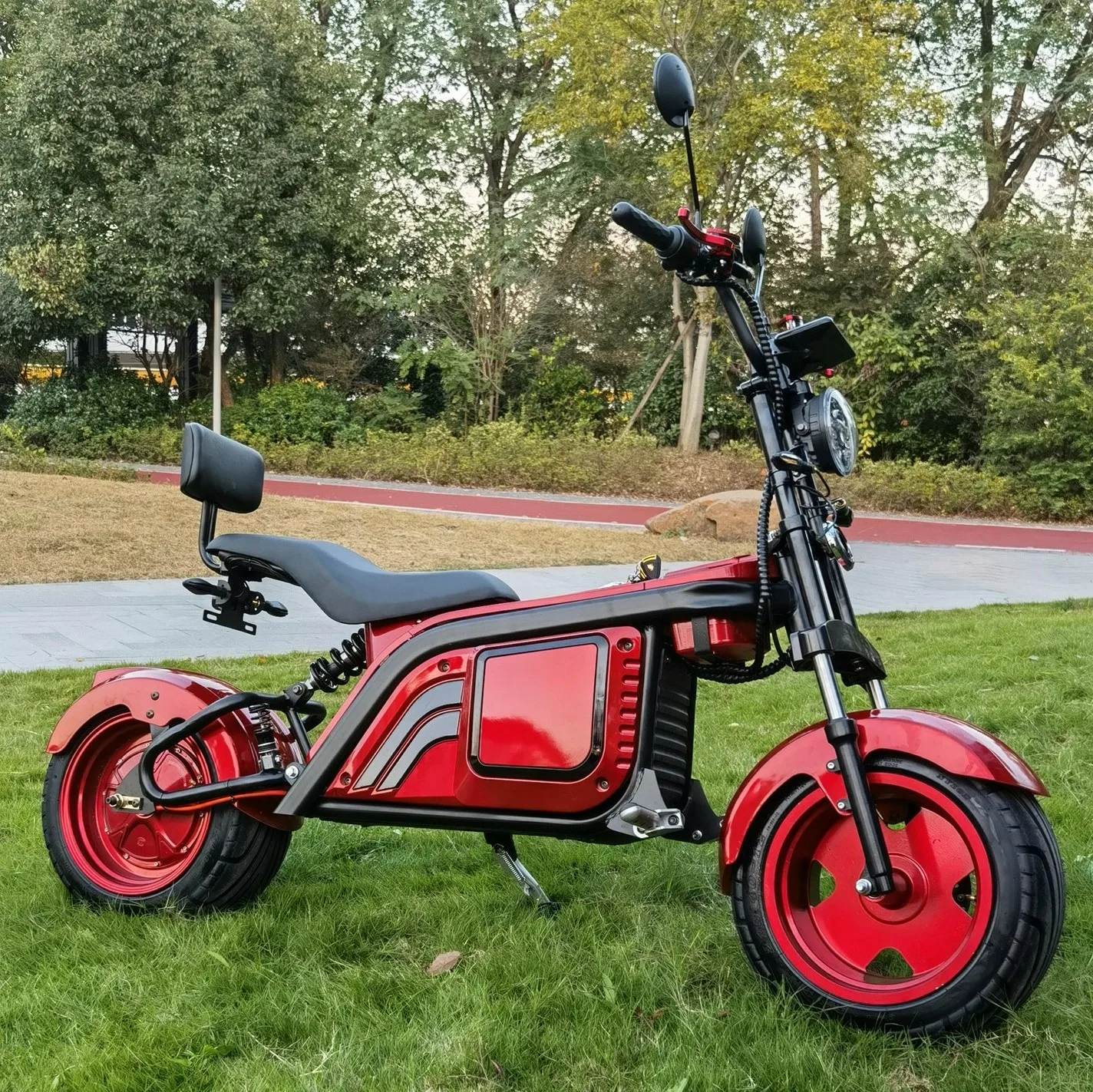 

1500W 1200W 1000W Fat Tire Electric Scooter 60V 12Ah 20Ah Lithium Battery Citycoco Battery Citycoco With Golf Scooter, Black