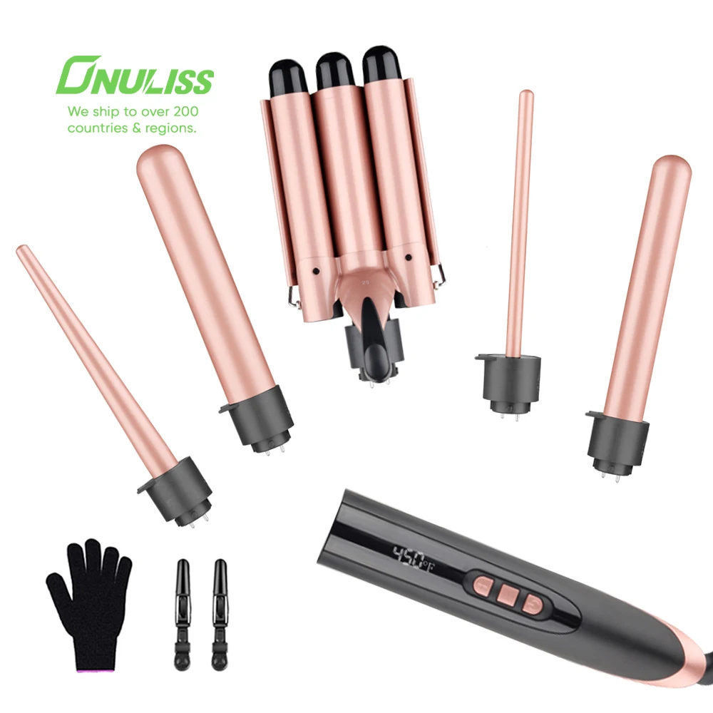 

Portable Hair Curler Automatic Ceramic Ionic Rotating Curling Iron Hair Straightener Brush