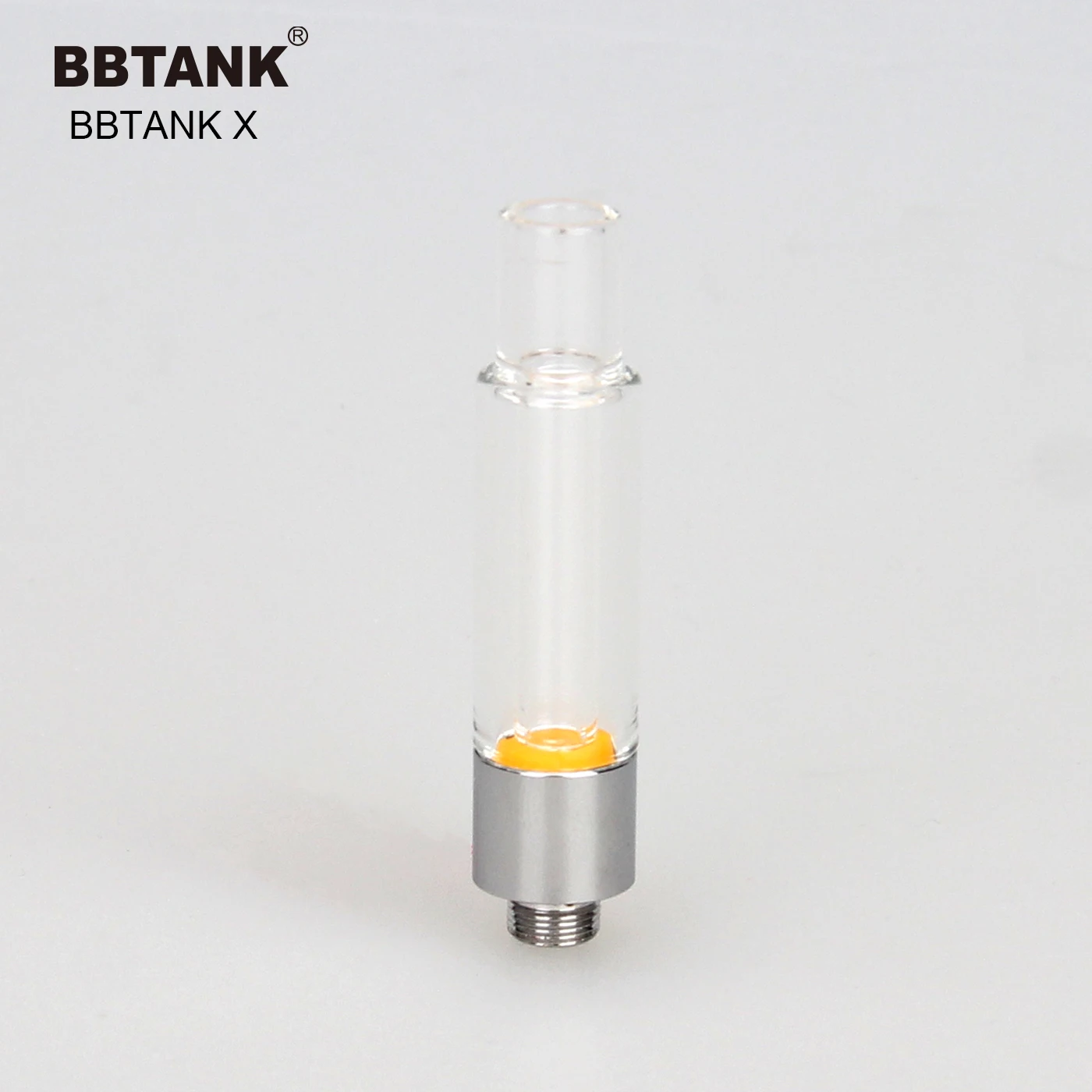 

BBTANK X Ceramic Coil cartridge full glass vape match All Viscosity Glass 510 Empty Cbd Cartridge, Silver