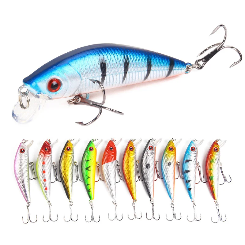 

Free Samples Fishing Lure Luya 10 Colors 7cm Minnow Fishing Lures For Bass