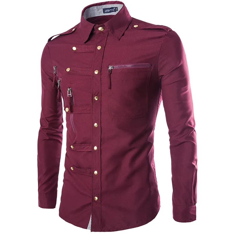 

Latest Cotton Long Sleeve Shirt Casual Slim Fit Shirt For Men, Picture