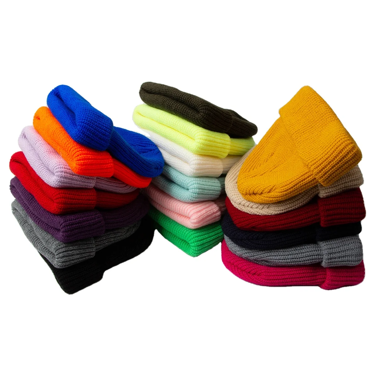 

Wholesale Custom Winter Warm Street All-match Knitted Woolen Hat, Picture shows