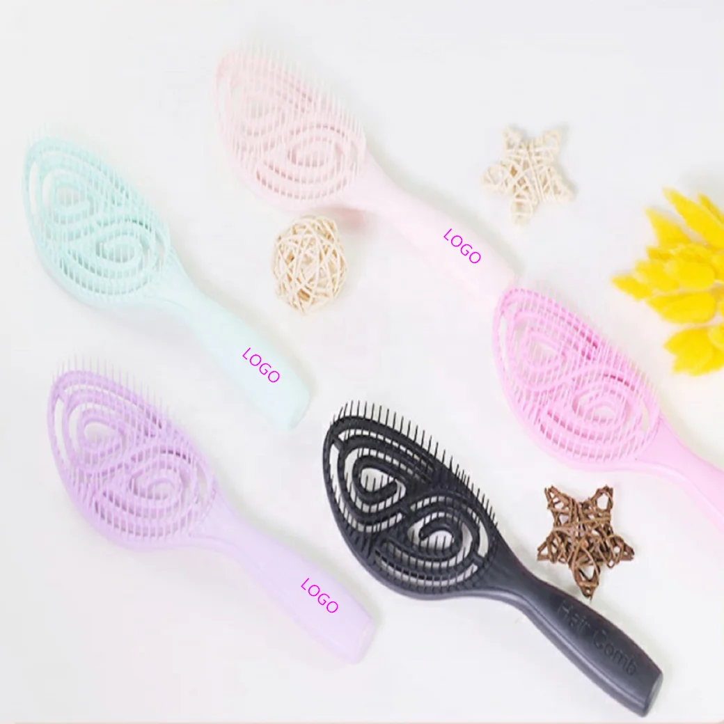 

2021 New Hollow Comb Massage Smooth Wet Dry Hairdressing Curly Hair Comb Quick Blow Dry Hair Brush Waterproof Comb
