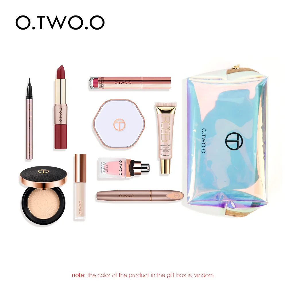 

O.TWO. O Fashion Cosmetics Set Lipstick Highlighter Mascara Full Makeup Travel Suit