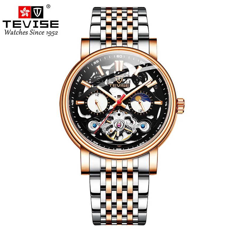 

Custom High Quality Tourbillon Automatic Mechanical Watch Men's Luxury Brand Automatic Watches Men Watch Sport